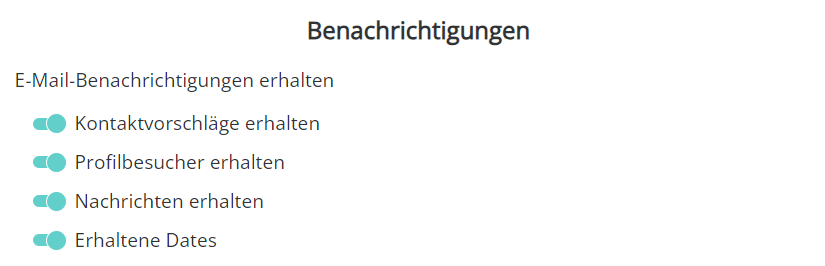 LIEBEÜ40 Benachrichtigungen